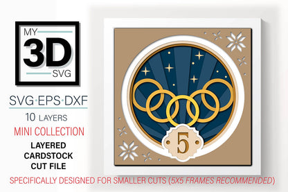 Shadow Box - 5 Golden Rings