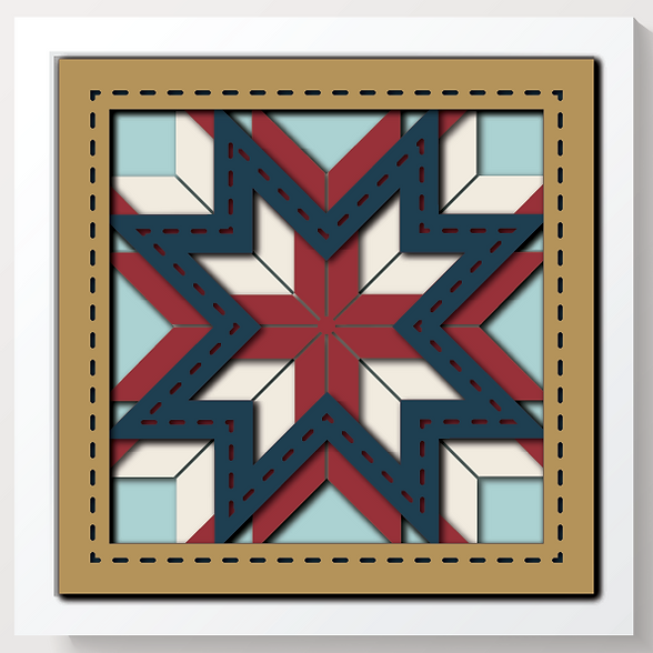 Shadow Box - Barn Star Block
