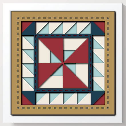 Shadow Box - Pinwheel Block Mini