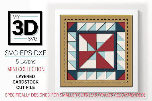 Shadow Box - Pinwheel Block Mini