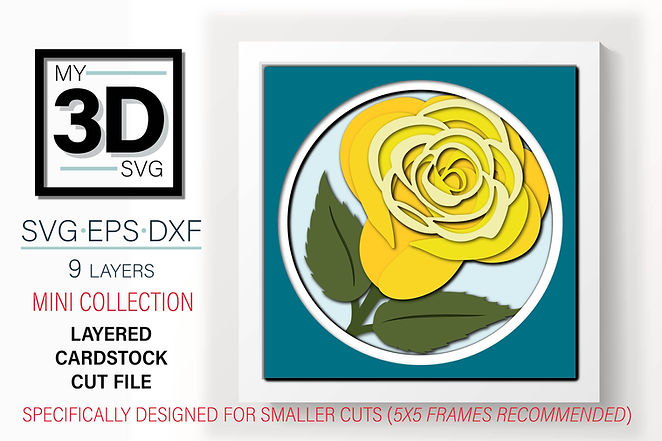 Shadow Box - Rose Mini