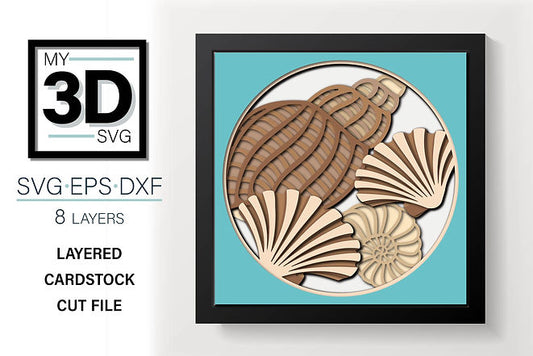 Shadow Box - Seashells