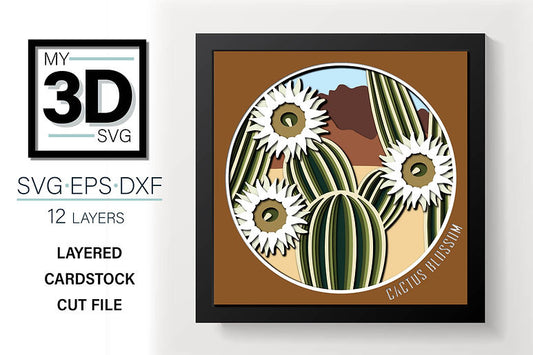 Shadow Box - Cactus Blossom