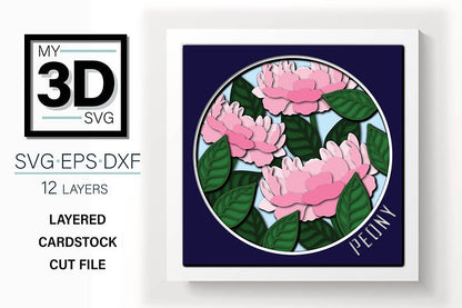 Shadow Box - Peony