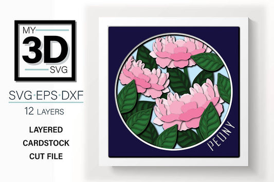 Shadow Box - Peony