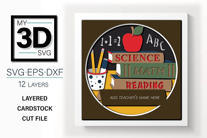 Shadow Box - Customizable Teacher