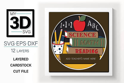 Shadow Box - Customizable Teacher