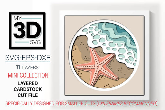 Shadow Box - Beach Treasure Mini Starfish