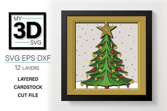 Shadow Box - Christmas Tree 2