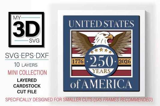 Shadow Box - 250th Anniversary USA Mini