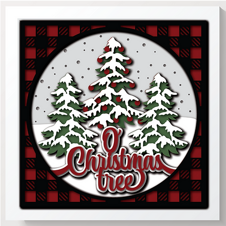 Shadow Box - O Christmas Tree