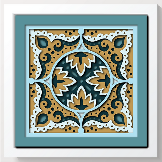Shadow Box - Bandana Mandala 2 mini