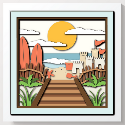 Shadow Box - Beach boardwalk