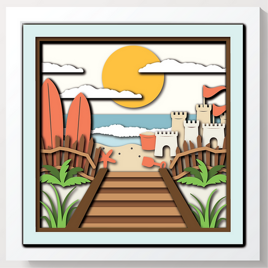 Shadow Box - Beach boardwalk