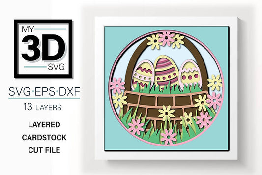 Shadow Box - Easter Basket
