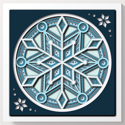 Shadow Box - Snowflake