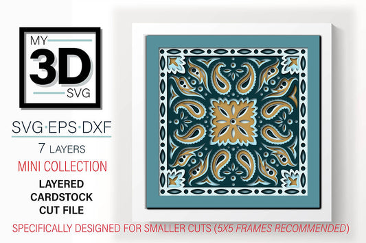 Shadow Box - Bandana Mandala 3 mini
