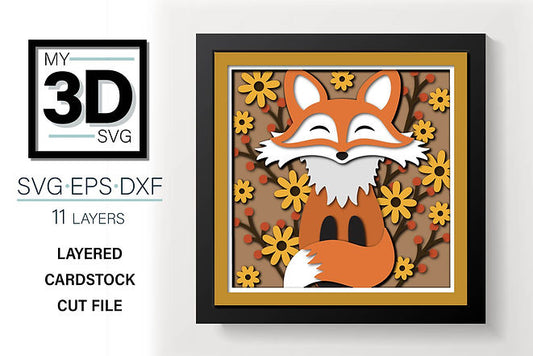 Shadow Box - Fall Fox
