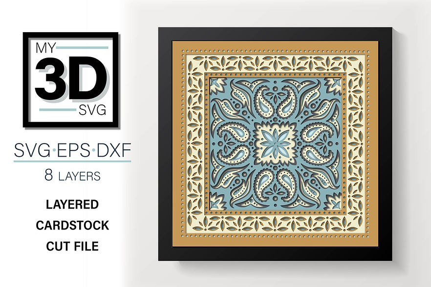 Shadow Box - Bandana Mandala 3