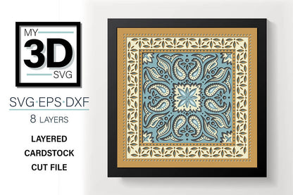 Shadow Box - Bandana Mandala 3
