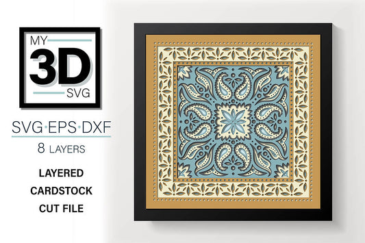 Shadow Box - Bandana Mandala 3