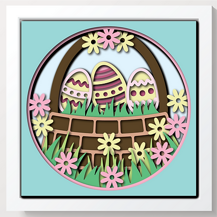 Shadow Box - Easter Basket