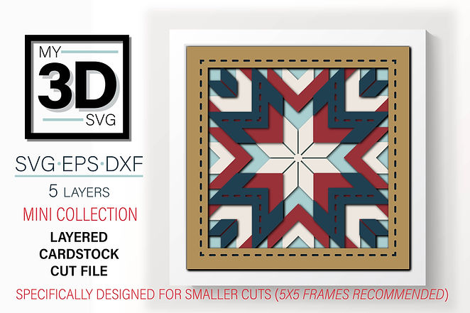 Shadow Box - Lone Star Block Mini
