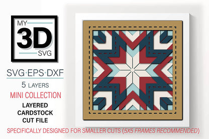 Shadow Box - Lone Star Block Mini