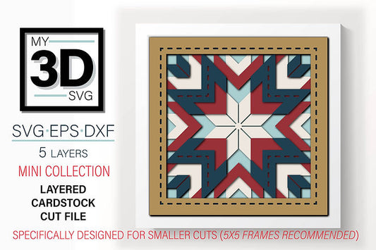 Shadow Box - Lone Star Block Mini