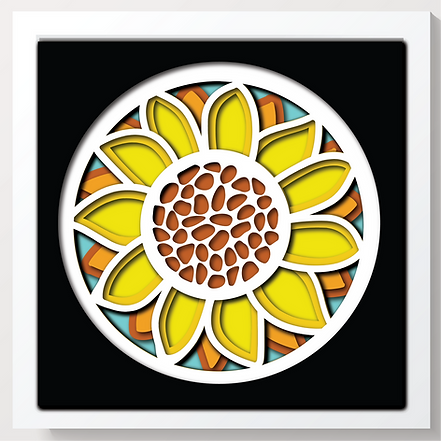 Shadow Box - Sunflower