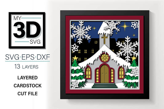 Shadow Box - Christmas Church