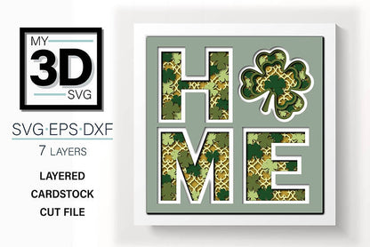 Shadow Box - Home St Patrick's Day