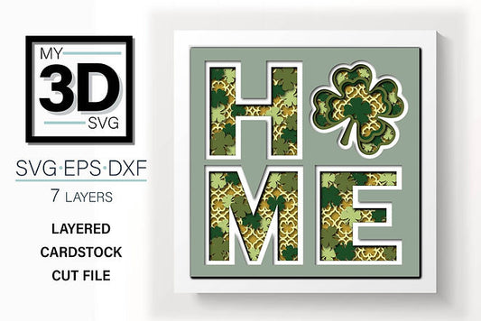 Shadow Box - Home St Patrick's Day