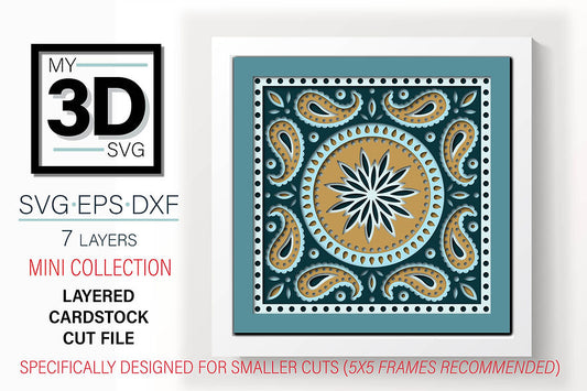 Shadow Box - Bandana Mandala 1 mini