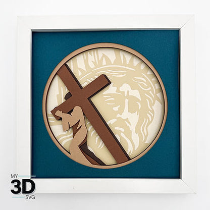 Shadow Box - Jesus Carrying Cross