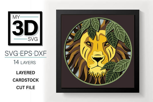 Shadow Box - Lion
