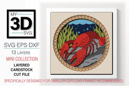 Shadow Box - Lobster Mini