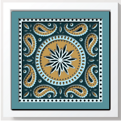 Shadow Box - Bandana Mandala 1 mini