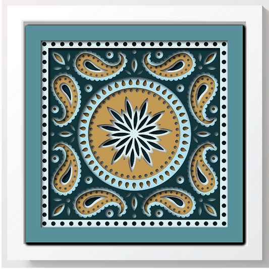 Shadow Box - Bandana Mandala 1 mini