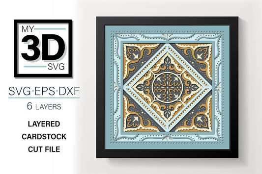 Shadow Box - Bandana Mandala 2