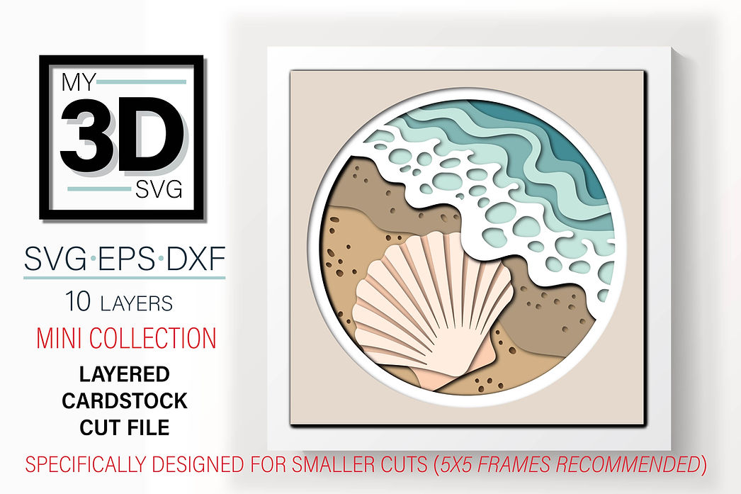 Shadow Box - Beach Treasure Mini Shell