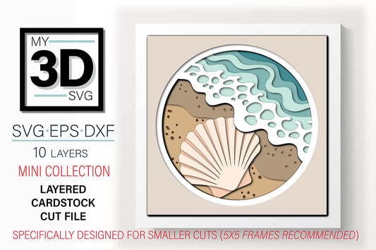 Shadow Box - Beach Treasure Mini Shell