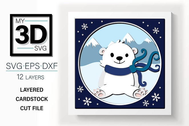Shadow Box - Polar Bear