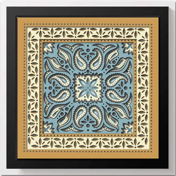 Shadow Box - Bandana Mandala 3