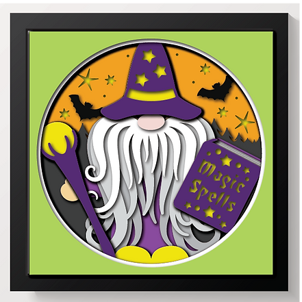 Shadow Box - Halloween Gnome 1