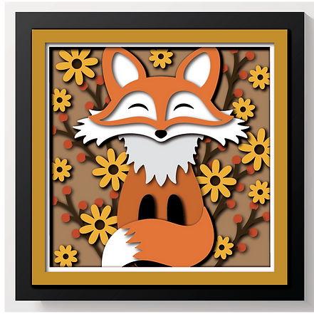 Shadow Box - Fall Fox