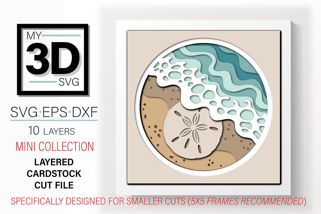 Shadow Box - Beach Treasure Mini Sand Dollar