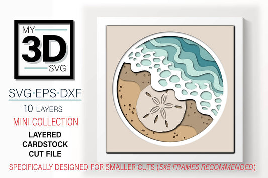 Shadow Box - Beach Treasure Mini Sand Dollar