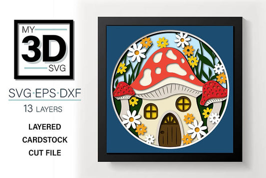 Shadow Box - Mushroom House