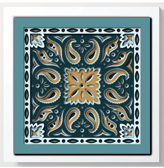 Shadow Box - Bandana Mandala 3 mini